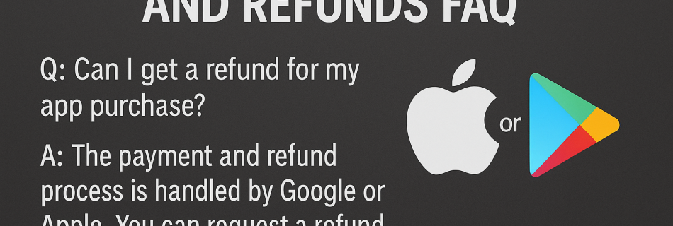 Mobile App Payments and Refunds