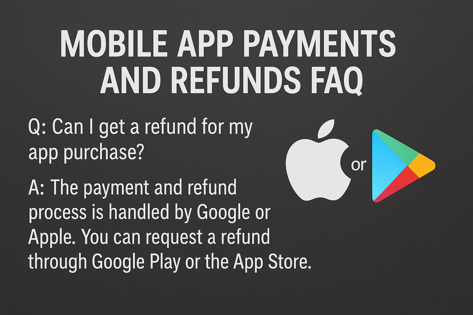 Mobile App Payments and Refunds