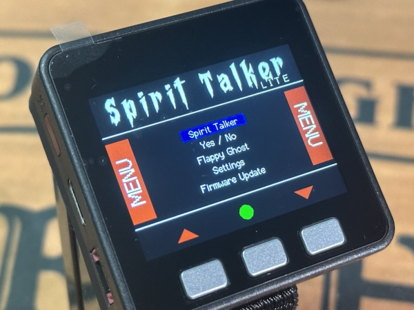 Spirit Talker Lite Watch - Settings Screen