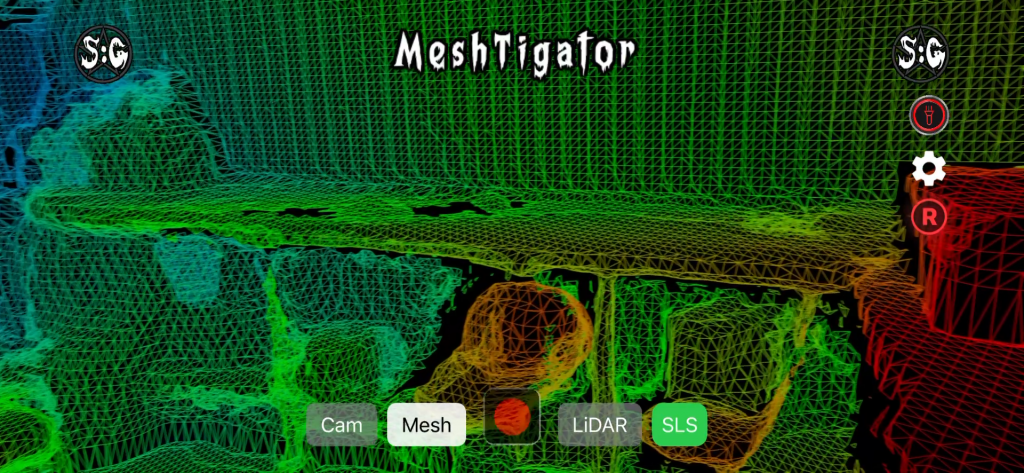 MeshTigator - Paranormal 3D Mesh Scanner & SLS Body Tracker - Ghost Hunting App - OUT NOW on iOS